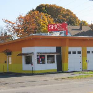 The renovated garage at 59 Camden Street in Rockland. Photo by Kay Stephens