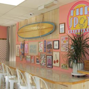 Interior of the new location of The Spot in Rockland. Photo by Kay Stephens