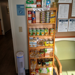 The Liberty shelf. (Photo courtesy MaineHealth Waldo Hospital)