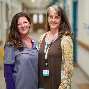 L-R: Tanya Astbury, RN and Ann-Maragret Shaheen, RN. (Photo courtesy Northern Light Health)