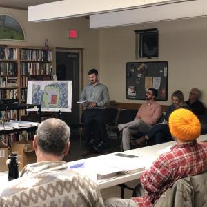 Gorrill Palmer presents an application to the Washington Planning Board on Nov. 12 (Sarah Masters photo)