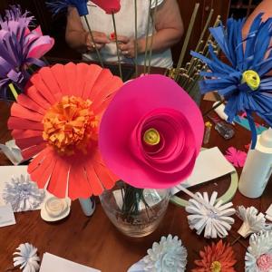 Paper Flower Sculpting with Joelle Webber. (Photo courtesy Camden Public Library) Paper Flower Sculpting with Joelle Webber. (Photo courtesy Camden Public Library)