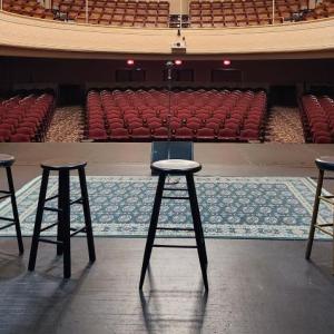 Stage setup for Everyman Repertory Theatre. (Photo by Dagney Ernest)