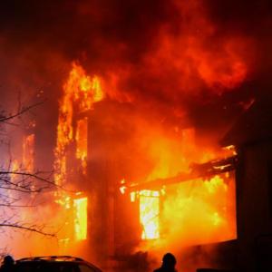 Old Stone Road, Lincolnville House Fire (Photo courtesy Aurora Randolph)