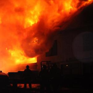 Old Stone Road, Lincolnville House Fire (Photo courtesy Aurora Randolph)