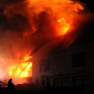 Old Stone Road, Lincolnville House Fire (Photo courtesy Aurora Randolph)