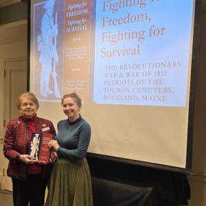 Julia and Joanne. (Photo courtesy Lady Knox Chapter Daughters of the American Revolution)