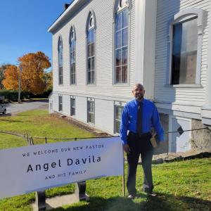 Pastor Reverend Angel Davila, at the Thomaston Baptist Church