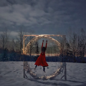 Portal Jump by Heather Lyon, color photograph, 2023. (Image courtesy The Parsonage Gallery)