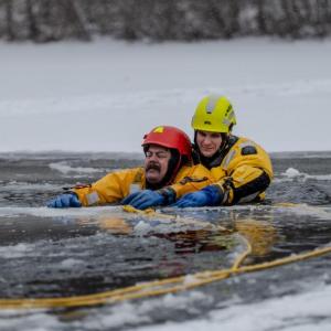 Camden ice water rescue training