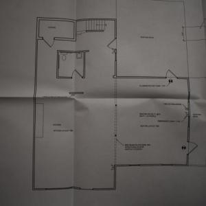 The beginnings of a floor plan