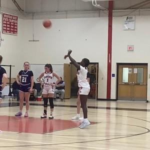 Camden Hills Regional High School Girls Varsity Basketball team, Jan. 27. (Photo by Eric Lear)