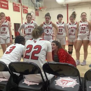 Camden Hills Regional High School Girls Varsity Basketball team, Jan. 29. 