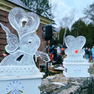 Ice Sculptures. (Photo courtesy Camden Public Library)