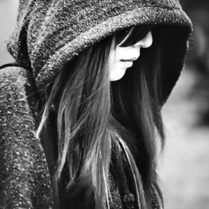 woman looking sad