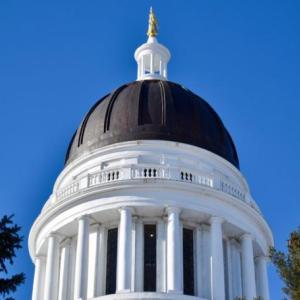 Photo by Samantha Hogan/The Maine Monitor the statehouse dome