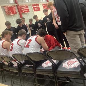 CHRHS Boys Varsity Basketball vs. Cony High School, Jan. 31, 2025 (Photo by Eric Lear)