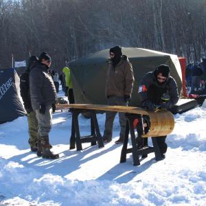 Prepping for the chute. Photo by Kay Stephens