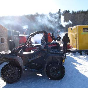 "Hey, can I get a ride back over the ice?" Photo by Kay Stephens