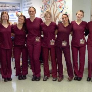 WCTC’s morning CNA students: Yvonne Freeman, Quinne Ann Leonard, Willow Gold, Laura Carpenter, Baileigh Bagley, Oralee Woodbury, Greta Graf, Jordan MacKay, Brianna Metz, Aspen Fogg. (Photo courtesy Waldo County Technical Center)