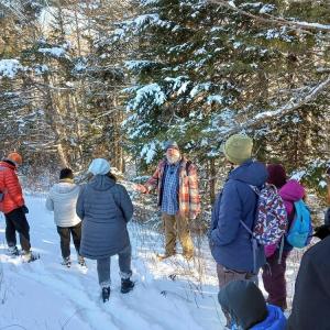 A winter walk at Merryspring. (Photo courtesy Merryspring Nature Center)