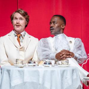 Hugh Skinner and Ncuti Gatwa in The Importance of Being Earnest. (Photo courtesy Strand Theatre)