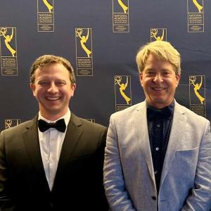 Tristan Noyes and Rory Strunk at the New England Emmy's. Photo courtesy StreamState