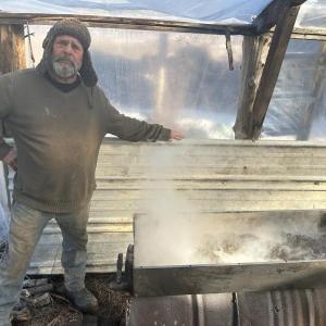Keryn Annis will be showing how to make maple taffy and other tricks of the sap trade March 23 in Rockport. (Photo courtesy Camden-Rockport Historical Society) k