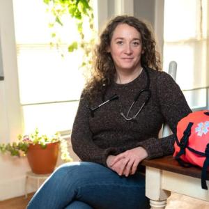 “Midwives are not a voice at the table when it comes to public health policies and legislative policies,” said Ariel Bernstein. Photo by Garrick Hoffman. Ariel Bernstein poses for a photo.