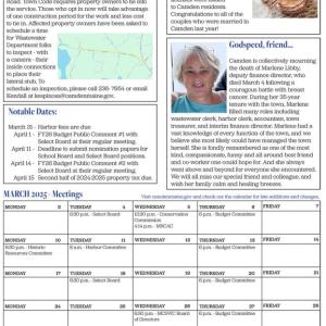 Camden Maine - March 2025 Newsletter - pg 3