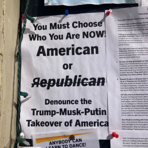 Great Local Sightings: Here are some of the signs of resistance found on a walk in downtown Camden this week. (Image courtesy Molly Mulhern) (Image courtesy Molly Mulhern)