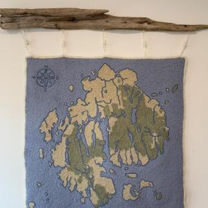 Sarah Leighton's hooked rug art. (Photo courtesy Rockport Public Library)