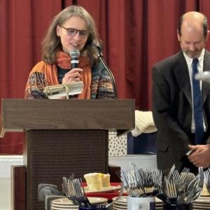 On February 23, a celebratory reception was held at the First Congregational Church of Camden to honor Rev. Ute Molitor, who has retired from pastoral ministry. A search for an interim minister is underway. (Photo courtesy First Congregational Church of Camden)