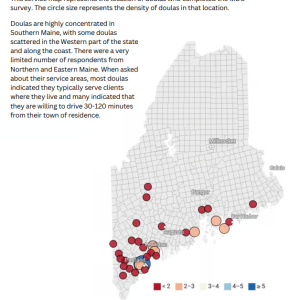 map of doulas in maine