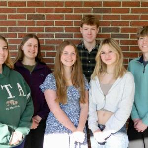 L-R. Back Row: CJ Pluecker and Cole Bruno; Front Row: Kaia Flaherty, Kelsey Payson, Elisah Stanton and Gavin White. (Photo courtesy Lisa Genthner Gunn)