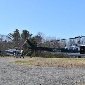 Maine Forest Service aircraft. (Photo by Sarah Thompson)