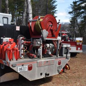 A Forest Service fire truck looks quite similar to Augusta FD's forestry truck. (Photo by Sarah Thompson)