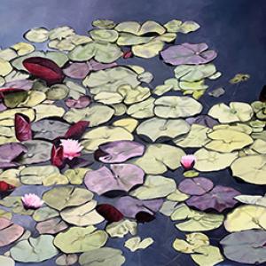Molly Mugler, Lily Pads, Art Space Gallery. (Photo courtesy David Troup) Molly Mugler, Lily Pads, Art Space Gallery. (Photo courtesy David Troup)