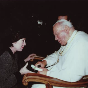 Senator Collins also met Pope John Paul II and attended his funeral in 2005.