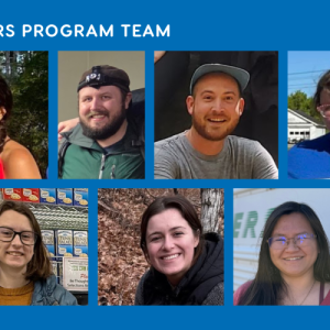 L-R: Diane Sternberg (Program & Training Director), Mitchell DelFrate (Program Manager), Kaleb Robinson (Program Manager), TJ Morris (Principal Program Manager), Kamryn Prior (AmeriCorps Member), Clara Dale (AmeriCorps Member), Emily McKnight (AmeriCorps Member). (Photo courtesy Trekkers)