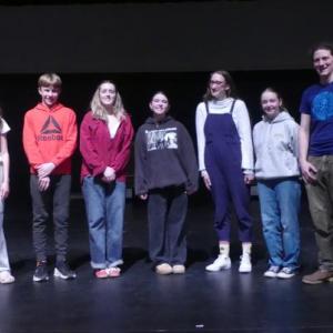 Willy Wonka winners and parents (Photo courtesy Camden Hills Regional High School)
