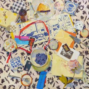 Colin Page, Afternoon Blueberries, oil on canvas, 38x38" (Photo courtesy Page Gallery)