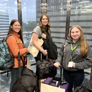 Sabrinnah from Lincoln County, Kai from Washington County, and Kaylee from Penobscot County attended the 4-day National 4-H Conference in Washington D.C. in April. (Photos courtesy University of Maine Cooperative Extension / Jessy Brainerd)