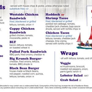 2025 menu