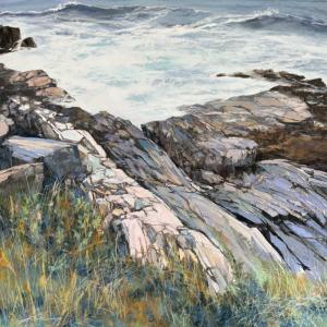 Lyn Asselta's "Edge of Creation" pastel. (Photo courtesy Salt Pond Studio)
