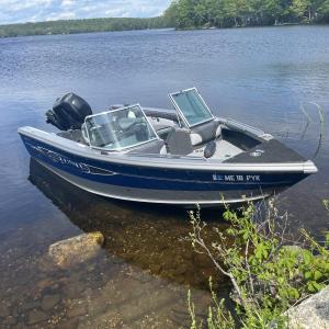 The boat slipped off the shore and drifted toward the center of the lake. (Photo courtesy Maine Dept. of Inland Fisheries and Wildlife) c