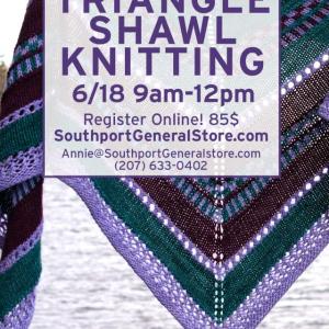 Triangle shawl workshop