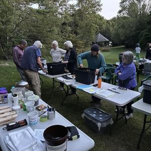 Worm bin harvest workshop at Merryspring Nature Center. (Photo courtesy Merryspring Nature Center) Worm bin harvest workshop at Merryspring Nature Center. (Photo courtesy Merryspring Nature Center)