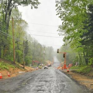 Route 1 is closed between Lincolnville Beach and Mountain Street in Camden due to deteriorated road conditions where the Maine Dept. of Transportation is rebuilding the highway. (Photo courtesy Camden Fire Dept.) c