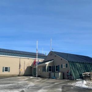 Alna Fire House solar arrays. (Photo courtesy Karen Rose) Alna Fire House solar arrays. (Photo courtesy Karen Rose)